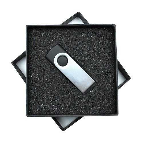 Caja de regalo para memorias USB con espuma interior troquelada