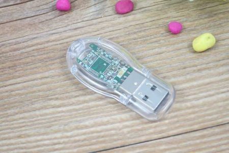 Memoria USB en PVC transparente