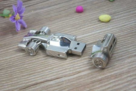 Memoria USB en formato coche Fórmula 1, metálico