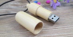Memoria USB en madera de bambú