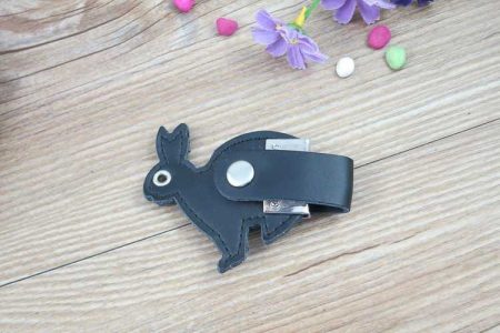 Memoria USB en cuero, con forma de conejo