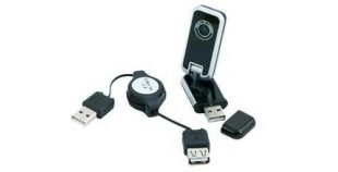 Webcam USB con cable extensible