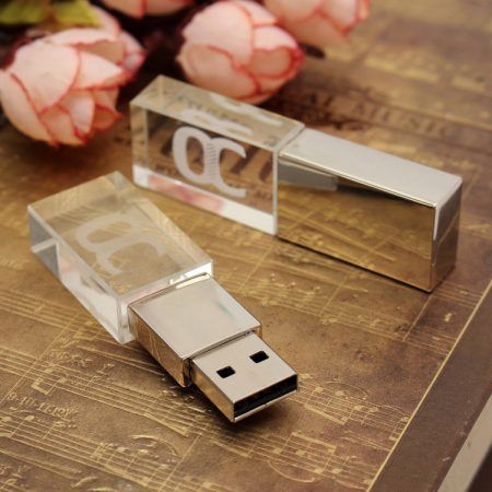 Memoria USB pendrive cristal LED
