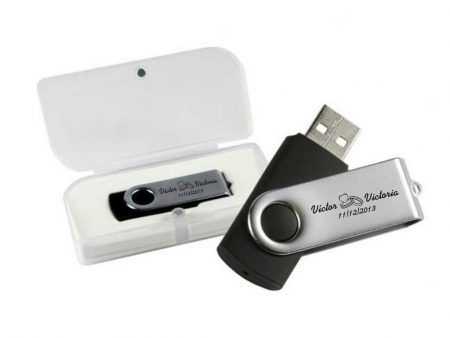 Memoria USB en estuche regalo boda