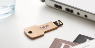 Pendrive llave USB cartón reciclado