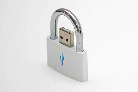 Protección candado USB