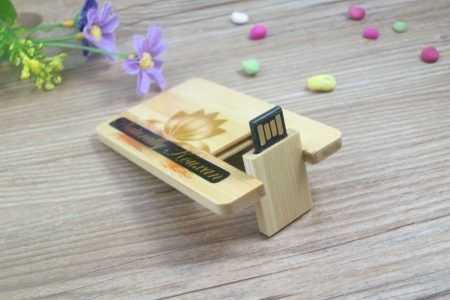 Pendrive tarjeta memoria USB madera